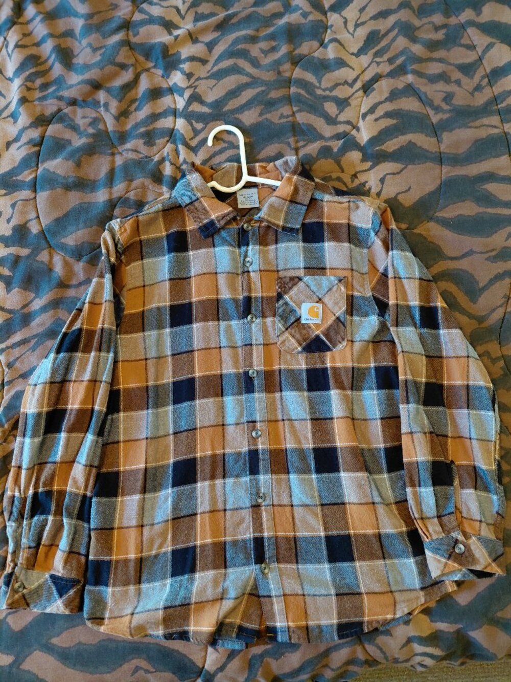 Carhartt youth XL flannel with pocket